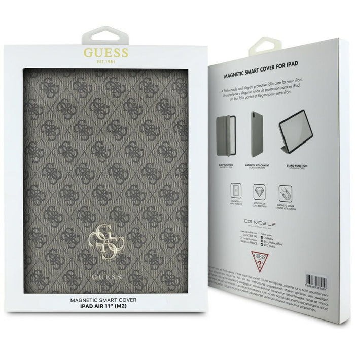 Guess GUFC11RM24PS4SGW iPad Air 11" 2024 brown/brown Magnetic 4G Big Logo
