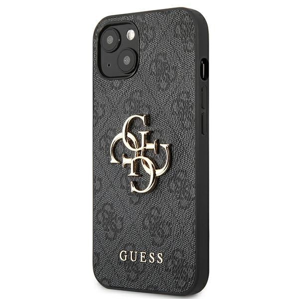 Guess GUHCP13M4GMGGR iPhone 13 / 14 / 15 6.1&quot; gray/gray hardcase 4G Big Metal Logo