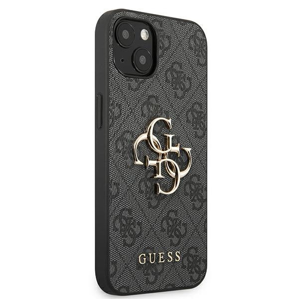 Guess GUHCP13M4GMGGR iPhone 13 / 14 / 15 6.1&quot; gray/gray hardcase 4G Big Metal Logo