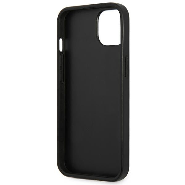 Guess SaffianoTriangle Logo case for iPhone 13 / 14 / 15 6.1" - silver
