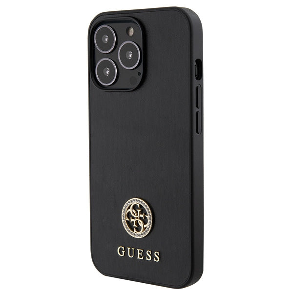 Guess GUHCP13XPS4DGPK iPhone 13 Pro Max 6.7" black/black hardcase Strass Metal Logo
