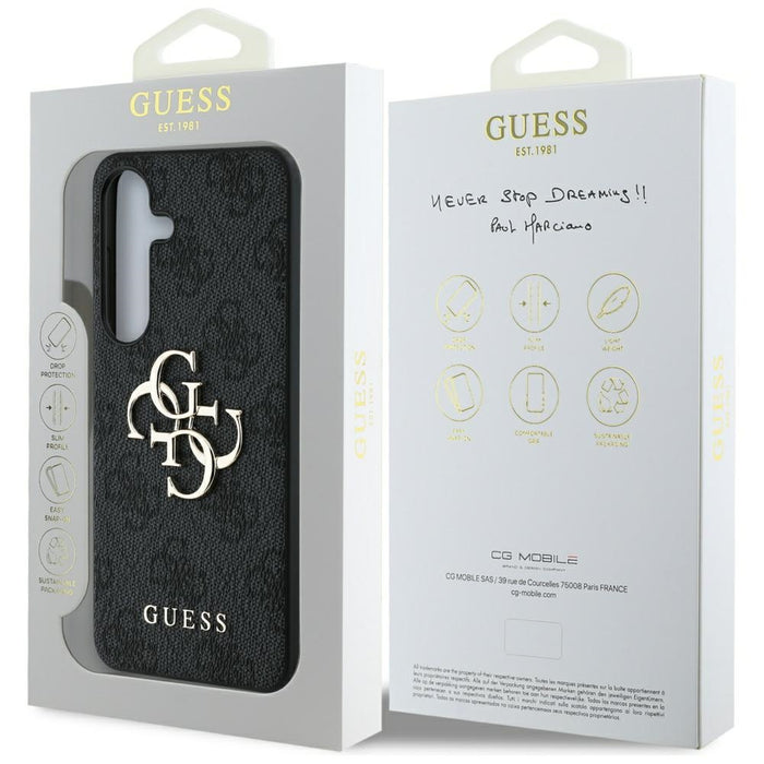 Guess Big 4G Logo Classic Logo Case for Samsung Galaxy S25 Black