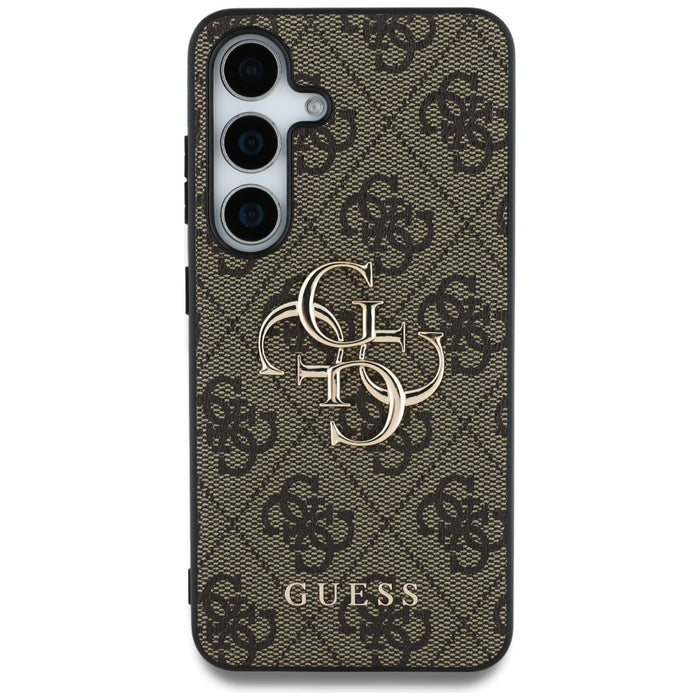 Guess Big 4G Logo Classic Logo Case for Samsung Galaxy S25 Plus Brown