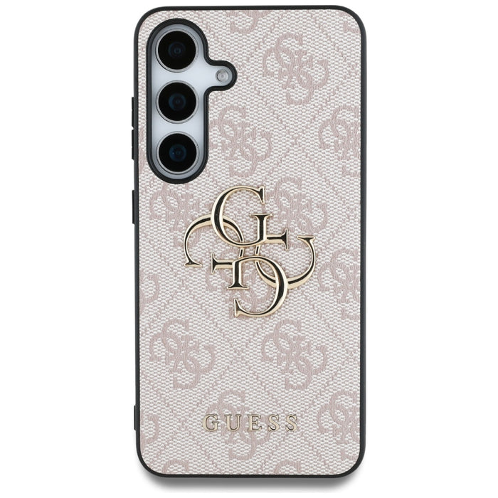 Guess Big 4G Logo Classic Logo Case for Samsung Galaxy S25 Plus Pink