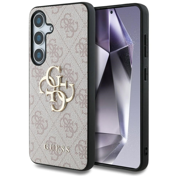 Guess Big 4G Logo Classic Logo Case for Samsung Galaxy S25 Pink