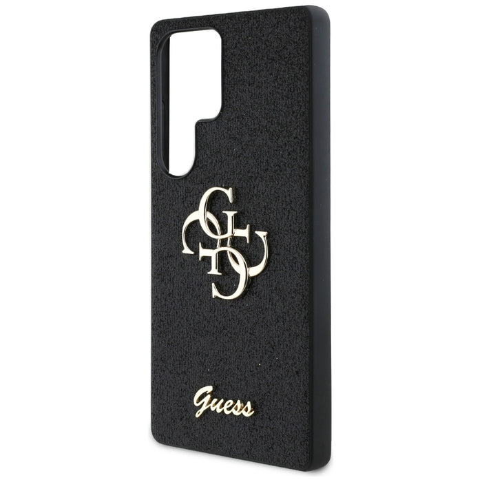 Guess Fixed Glitter Big 4G Metal Logo case for Samsung Galaxy S25 Ultra black