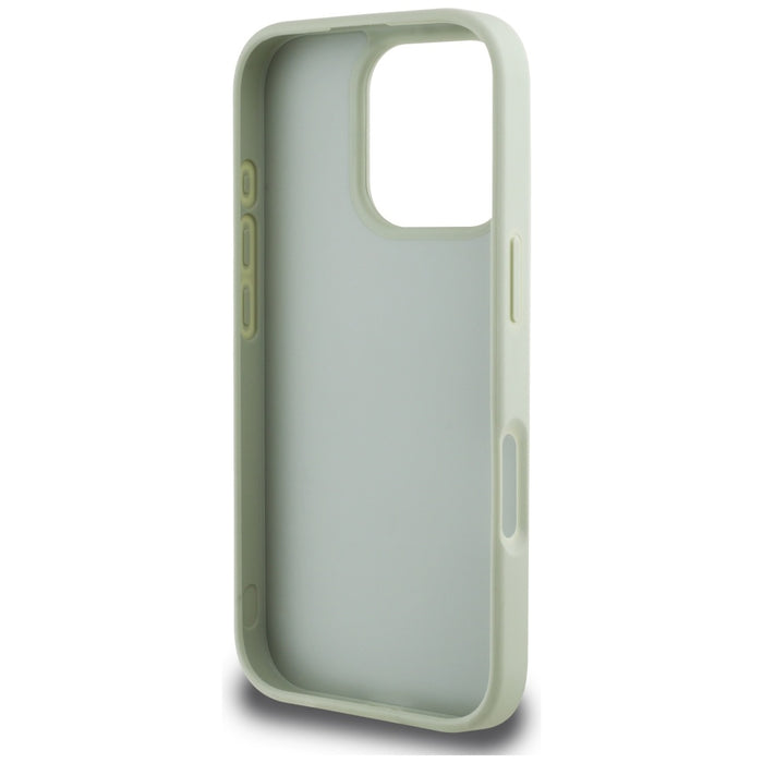 Guess Grained Big 4G Logo Small Classic Logo case for iPhone 16 Pro - green