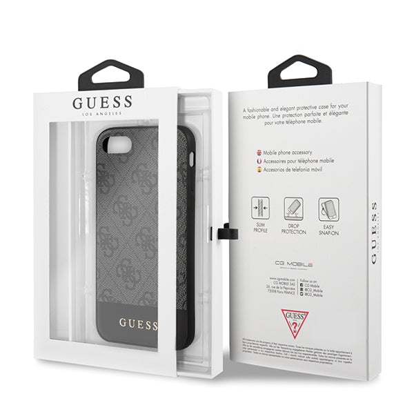 Guess 4G Stripe Collection case for iPhone 7 / 8 / SE 2020 / SE 2022 - gray