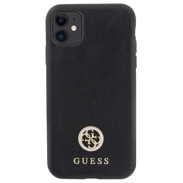 Guess Strass Metal Logo iPhone 11 / Xr 6.1" Case - Black