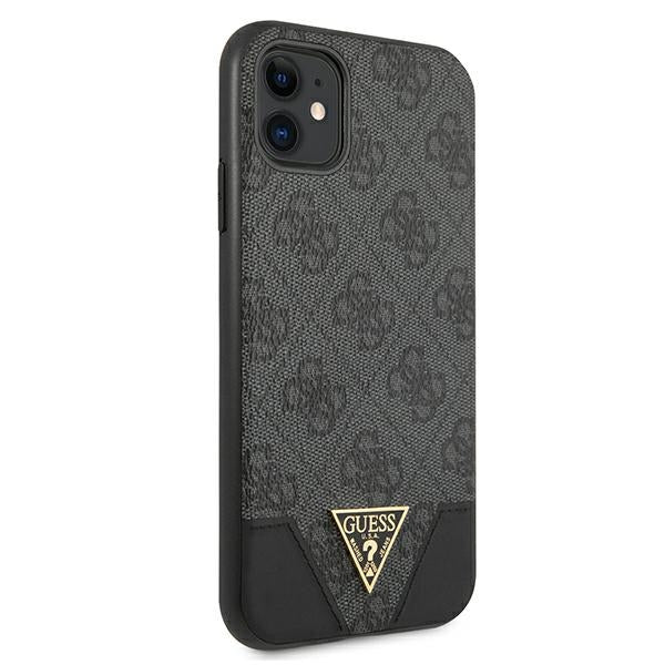 Guess 4G Triangle Collection case for iPhone 11 6.1" / Xr - gray