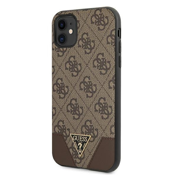 Guess 4G Triangle Collection case for iPhone 11 6.1" / Xr 6.1" - brown