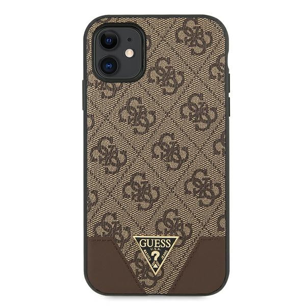 Guess 4G Triangle Collection case for iPhone 11 6.1" / Xr 6.1" - brown