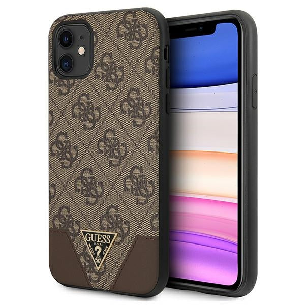 Guess 4G Triangle Collection case for iPhone 11 6.1" / Xr 6.1" - brown