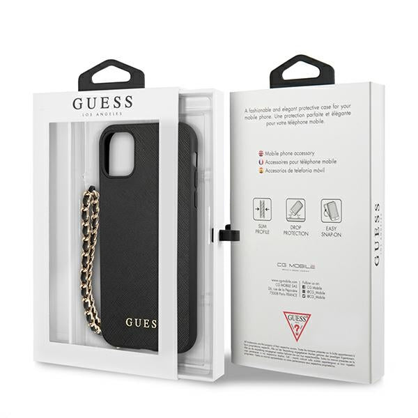 Guess Saffiano Chain case for iPhone 11 6.1" / Xr - black