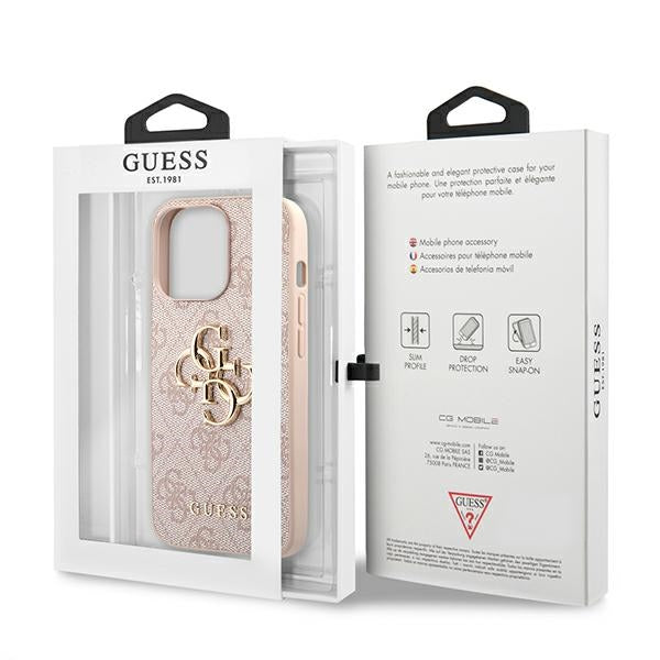 Guess 4G Big Metal Logo Case for iPhone 13 Pro / 13 6.1" - Pink