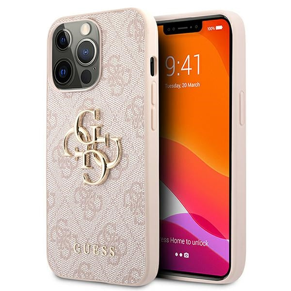 Guess 4G Big Metal Logo Case for iPhone 13 Pro / 13 6.1" - Pink