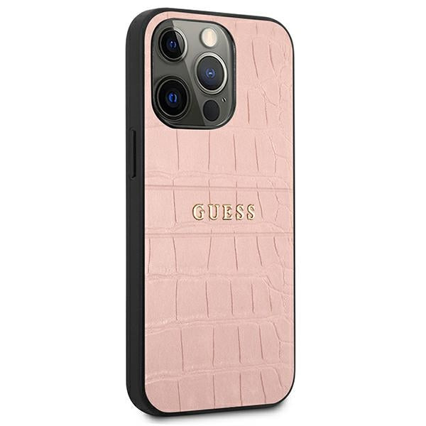Guess Croco Strap Collection iPhone 13 Pro / 13 6.1" Case - Pink