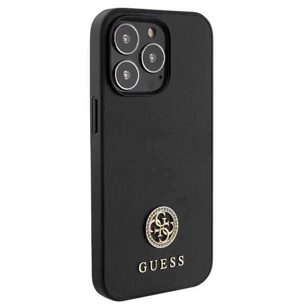 Guess Strass Metal Logo iPhone 13 Pro 6.1" Case - Black