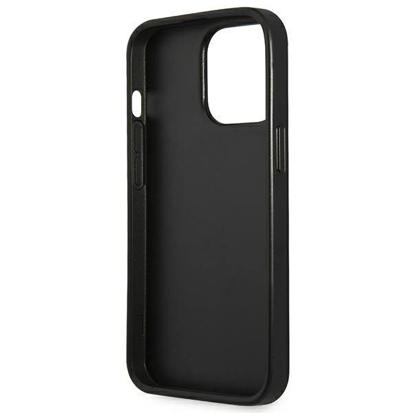 Guess Saffiano Triangle Logo case for iPhone 13 Pro / 13 6.1" - silver