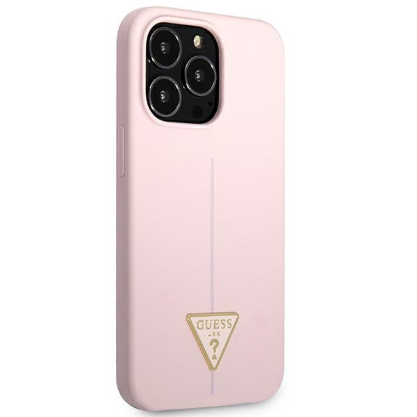 Guess Silicone Triangle Case for iPhone 13 Pro / 13 6.1" - Purple