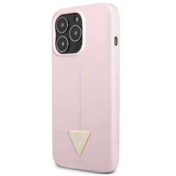 Guess Silicone Triangle Case for iPhone 13 Pro / 13 6.1" - Purple