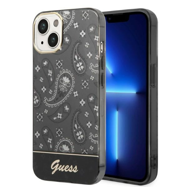 Guess Bandana Paisley Case for iPhone 14 / 15 / 13 6.1&quot; - Black