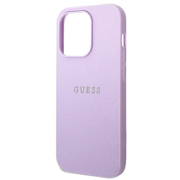Guess Saffiano Strap Case for iPhone 14 Pro Max 6.7" - Purple