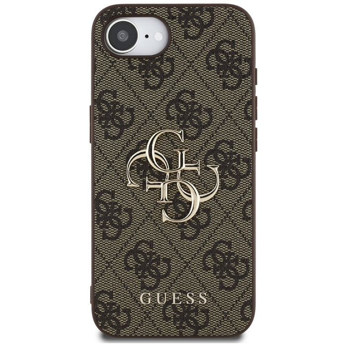 Guess 4G Big Logo Case for iPhone 16e - Brown