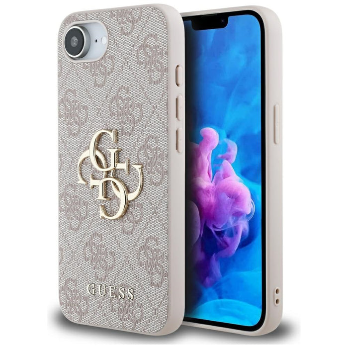 Guess 4G Big Logo Case for iPhone 16e - Pink