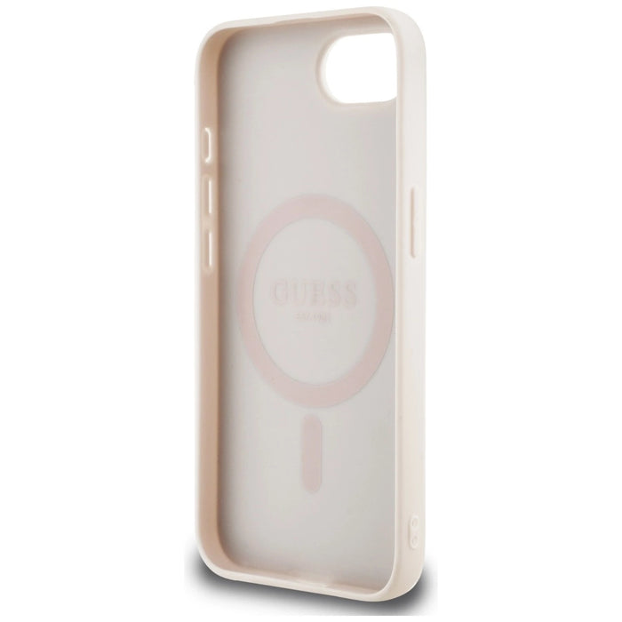 Guess 4G Flowers Print MagSafe iPhone 16e Case - Pink