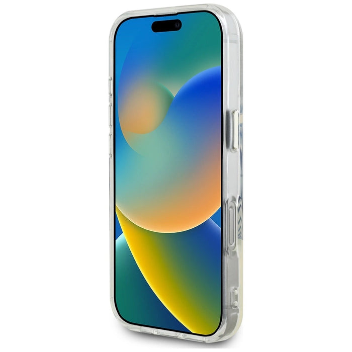 Guess IML Metal Colored Circle Classic Logo MagSafe case for iPhone 16 Pro - black