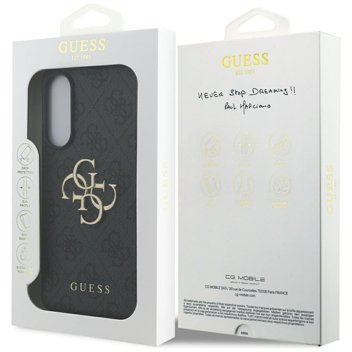 Guess Big 4G Logo Classic Logo case for Samsung Galaxy S25 Edge - black