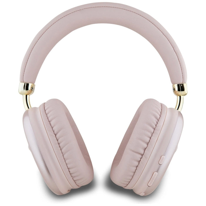 Guess Metallic Triangle Logo Over-Ear Headphones - Pink