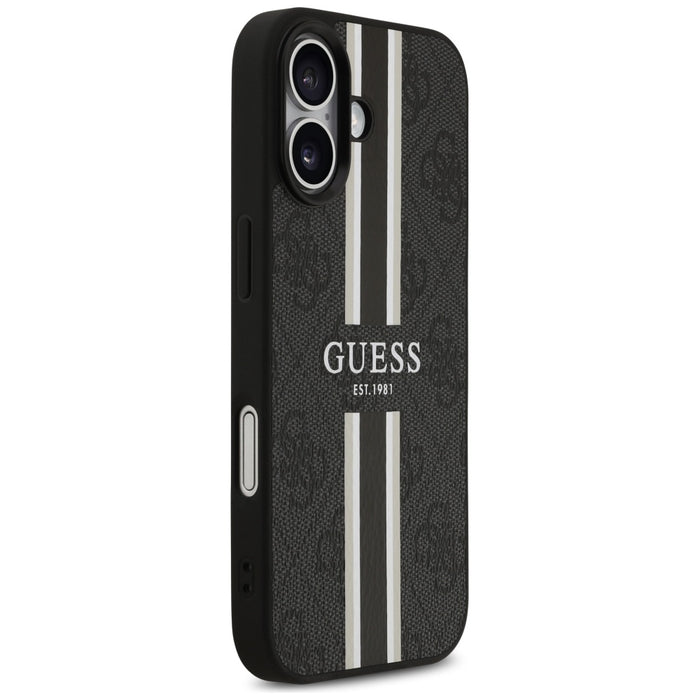 Guess 4G Printed Stripes MagSafe case for iPhone 17 - black