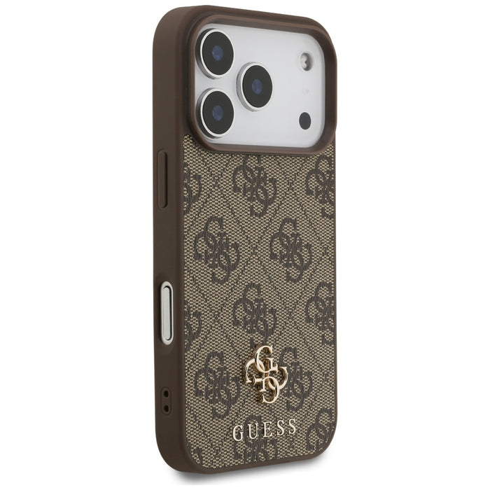 Guess 4G Small Classic Logo MagSafe case for iPhone 17 Pro - brown
