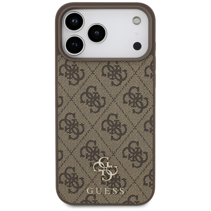 Guess 4G Small Classic Logo MagSafe Case for iPhone 17 Pro Max - Brown