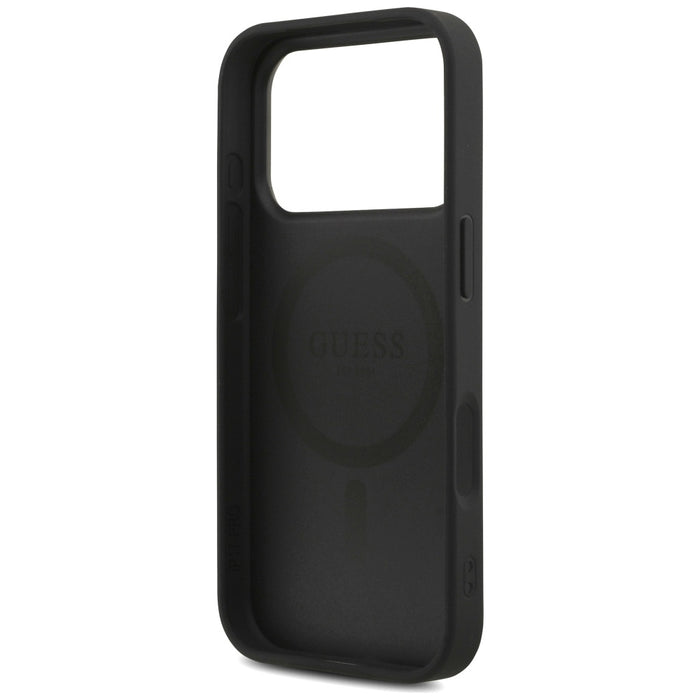 Guess 4G Strap Triangle Logo MagSafe case for iPhone 17 Pro - black