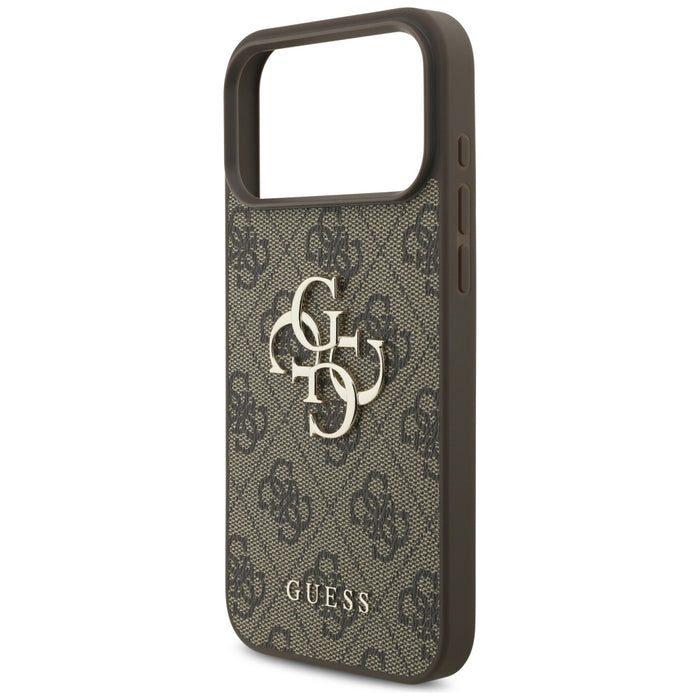 Guess 4G Big Logo Case for iPhone 17 Pro Max - Brown