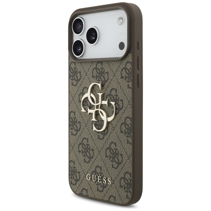 Guess 4G Big Logo Case for iPhone 17 Pro Max - Brown
