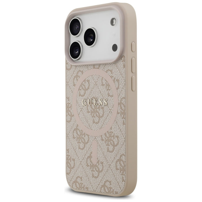 Guess 4G Ring Classic Logo MagSafe Case for iPhone 17 Pro - Pink