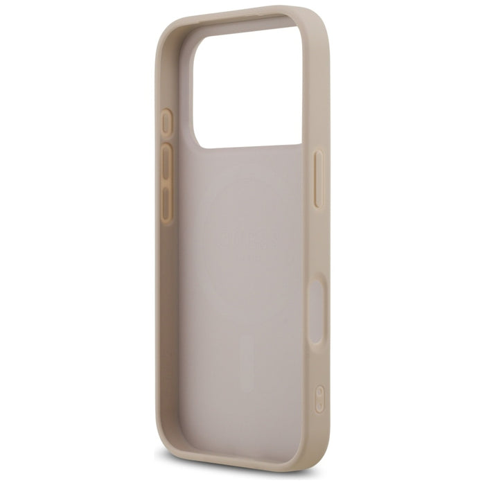 Guess 4G Ring Classic Logo MagSafe Case for iPhone 17 Pro - Pink