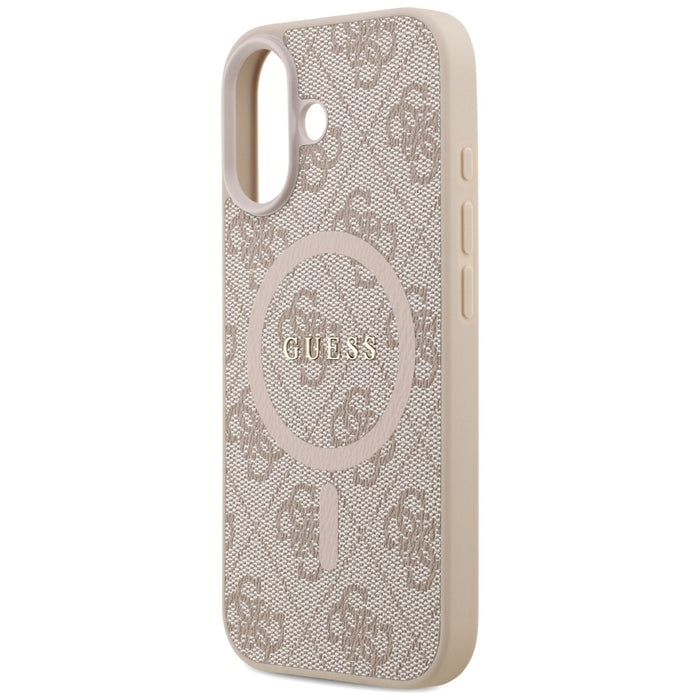 Guess 4G Ring Classic Logo MagSafe Case for iPhone 17 - Pink
