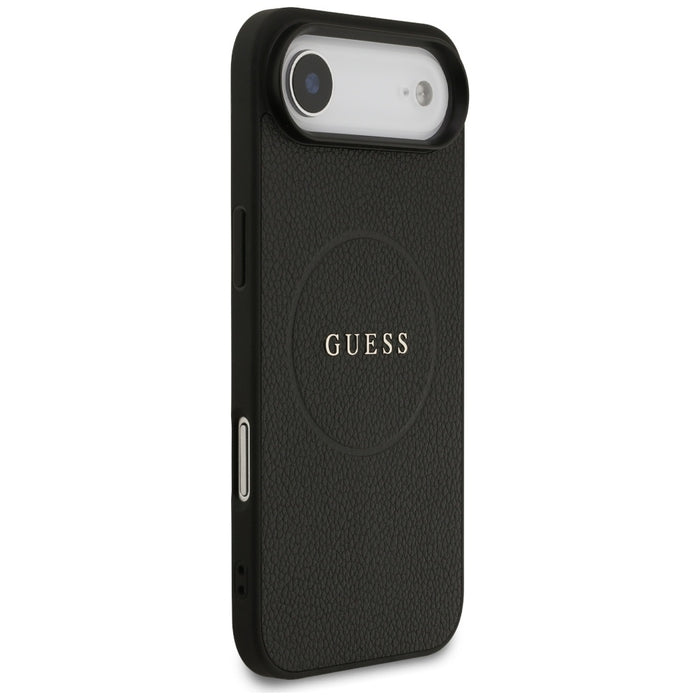 Guess Grained Ring MagSafe case for iPhone 17 Air - black