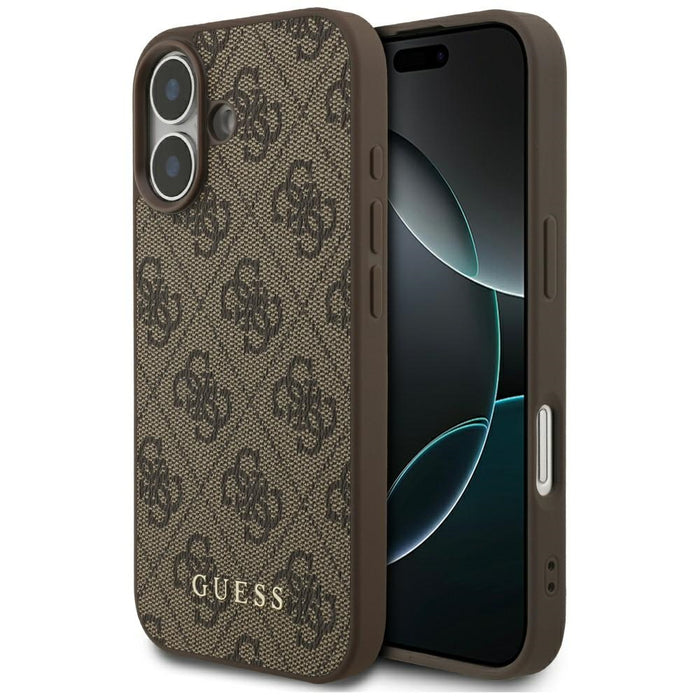 Guess 4G Classic Case for iPhone 17 - Brown