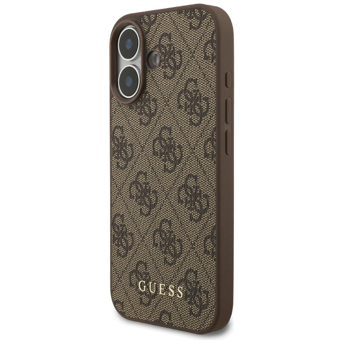 Guess 4G Classic Case for iPhone 17 - Brown