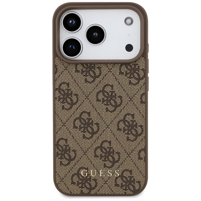 Guess 4G Classic Case for iPhone 17 Pro - Brown