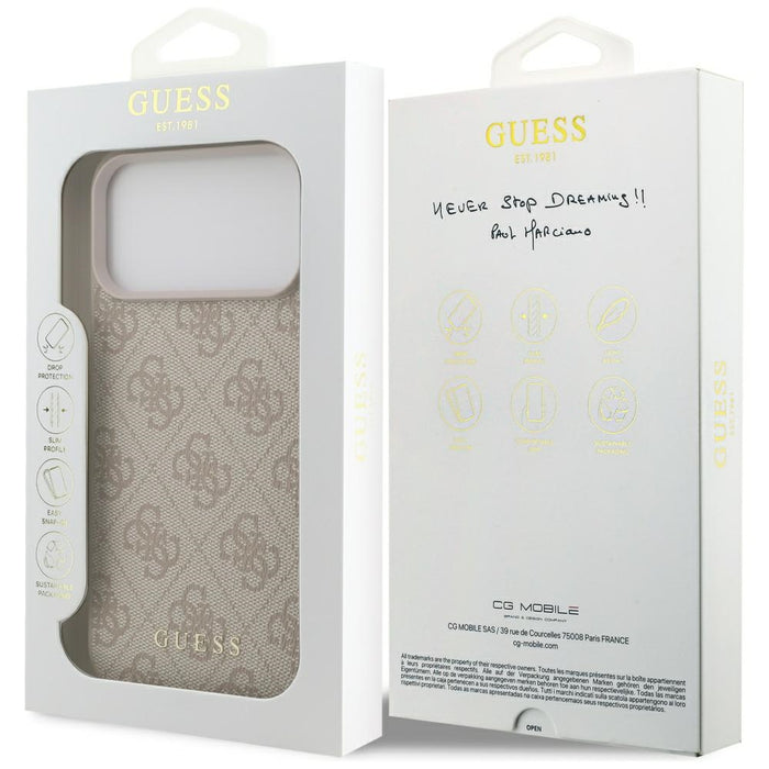 Guess 4G Classic Case for iPhone 17 Pro Max - Pink
