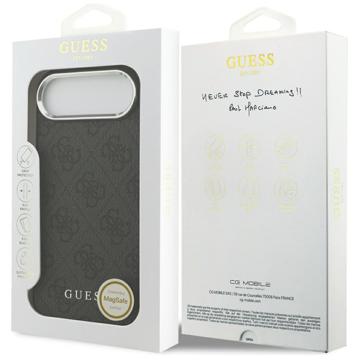 Guess 4G Classic Logo MagSafe case for iPhone 17 Air - black