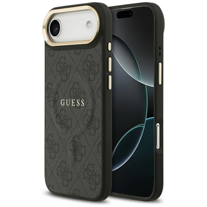 Guess 4G PU Classic Logo MagSafe case for iPhone 17 Air - black
