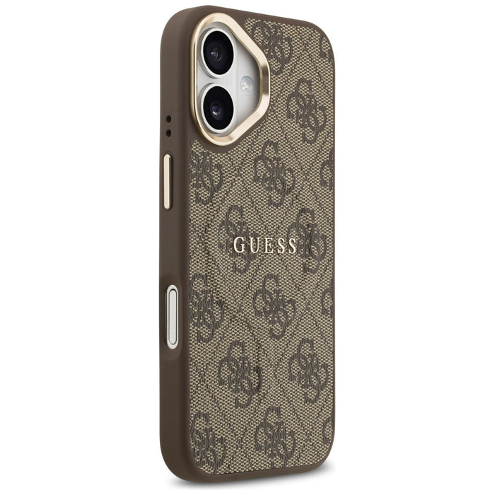 Guess 4G PU Classic Logo MagSafe Case for iPhone 17 - Brown